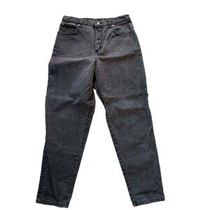 Vintage NY Jeans Black High Waisted Mom Jeans 90s Size 12 Cotton Denim